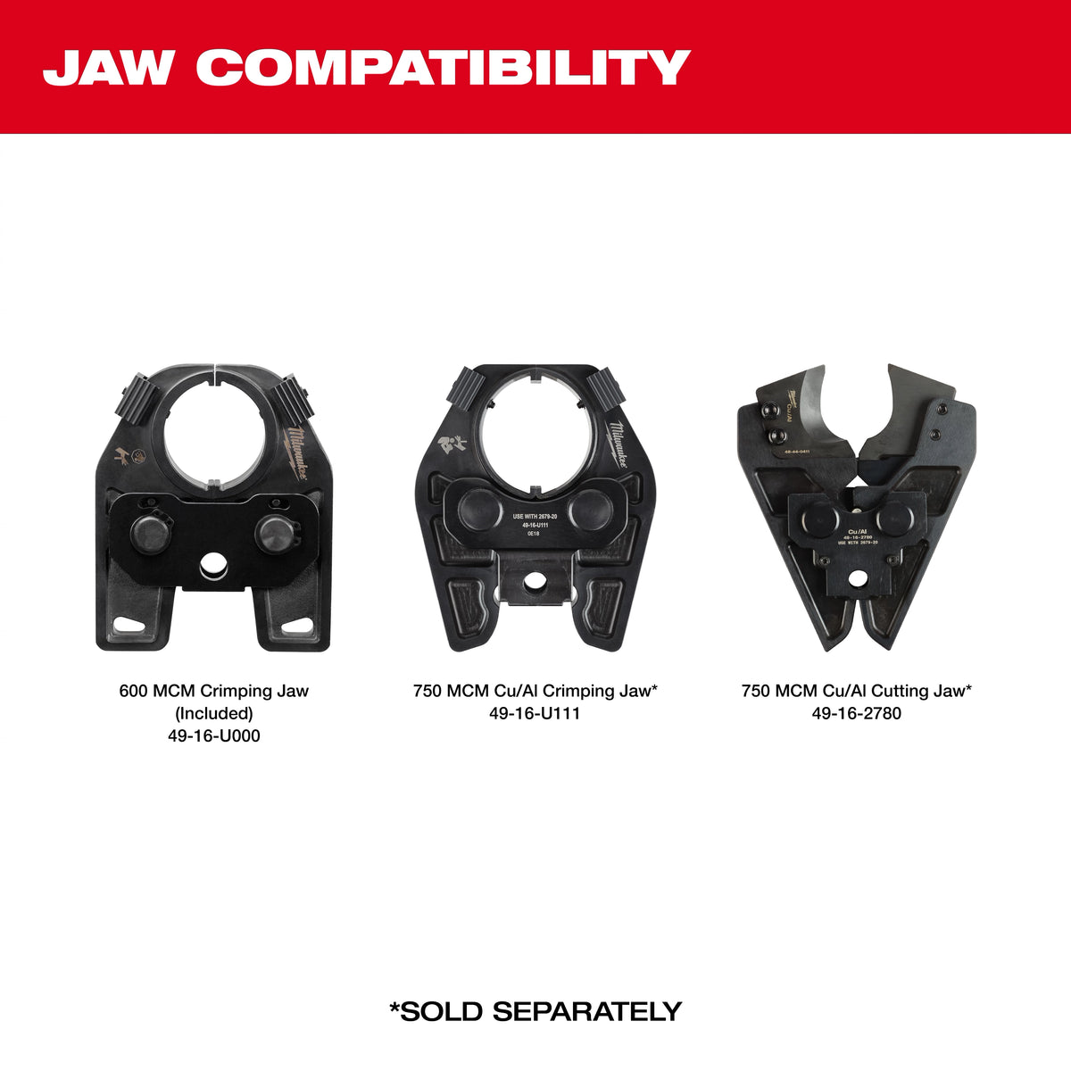 Milwaukee M18™  FORCE LOGIC™ 600 MCM Crimper