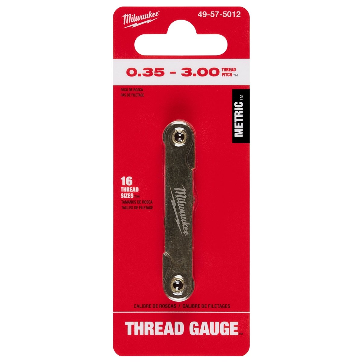 0.35 - 3.00 mm Metric Thread Pitch Gauge - AAA Industrial Supply