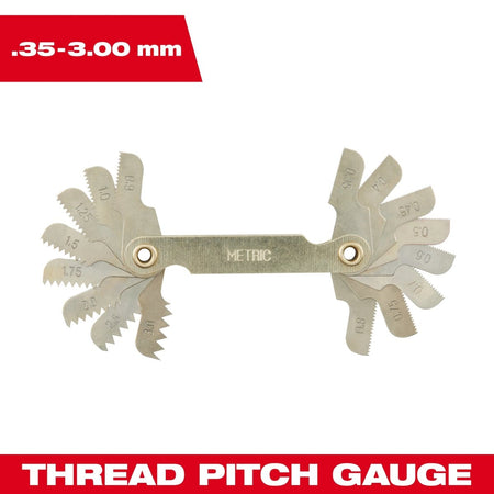 0.35 - 3.00 mm Metric Thread Pitch Gauge - AAA Industrial Supply