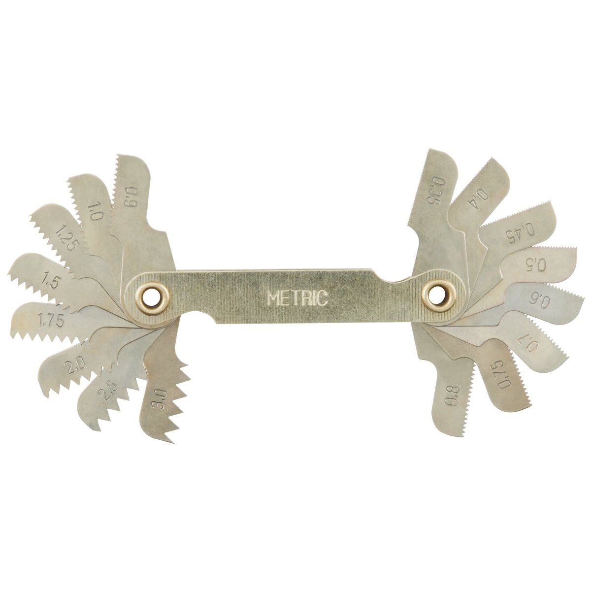 0.35 - 3.00 mm Metric Thread Pitch Gauge - AAA Industrial Supply