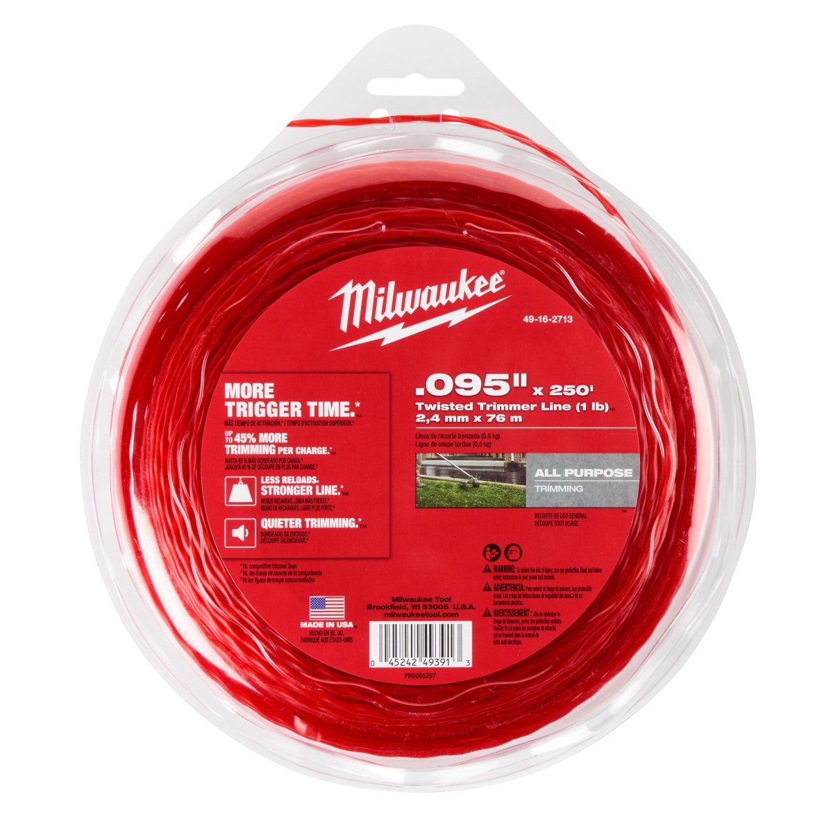 .095" x 250’ (1 lb.) Twisted Trimmer Line - AAA Industrial Supply