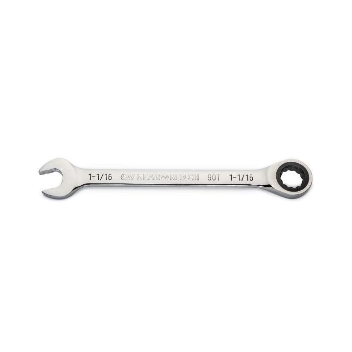 1 - 1/16" 90 - Tooth 12 Point Ratcheting Combination Wrench - AAA Industrial Supply