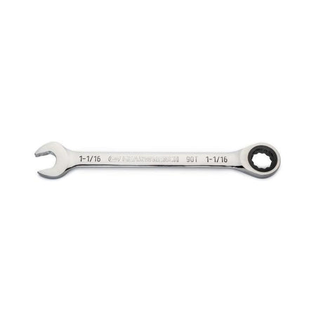 1 - 1/16" 90 - Tooth 12 Point Ratcheting Combination Wrench - AAA Industrial Supply