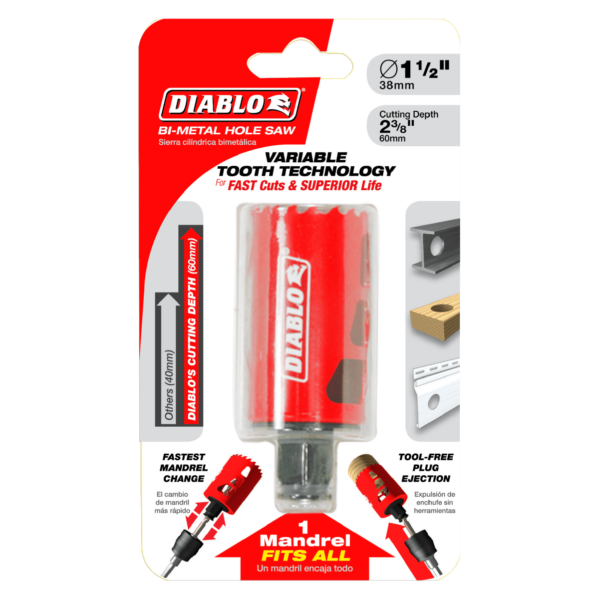 1 - 1/2" Bi - Metal Hole Saw - AAA Industrial Supply