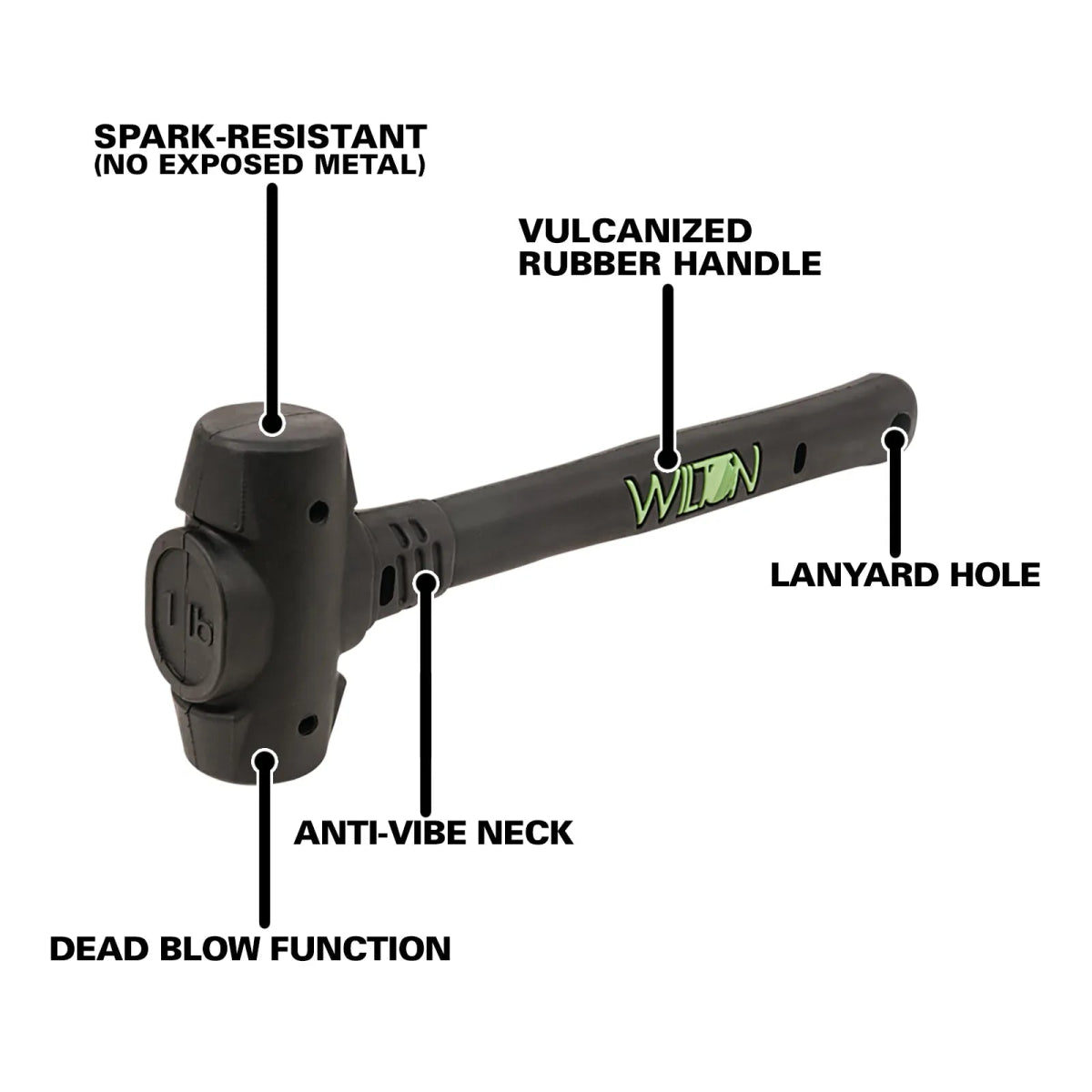 1 1/2 Lb 14 BASH Dead Blow Hammer - AAA Industrial Supply