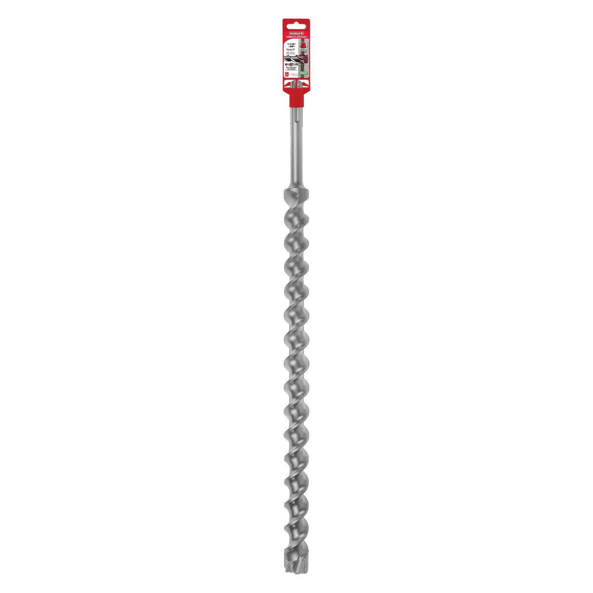 1 - 1/2" x 24" x 29" Rebar Demon™ SDS - Max 4 - Cutter Carbide - Tipped Hammer Drill Bit - AAA Industrial Supply