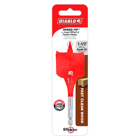 1 - 1/2" x 4" Spade Bit for Wood - AAA Industrial Supply