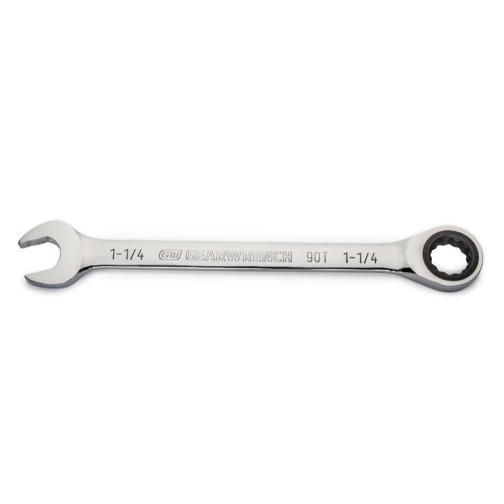 1 - 1/4" 90 - Tooth 12 Point Ratcheting Combination Wrench - AAA Industrial Supply