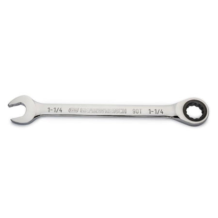 1 - 1/4" 90 - Tooth 12 Point Ratcheting Combination Wrench - AAA Industrial Supply