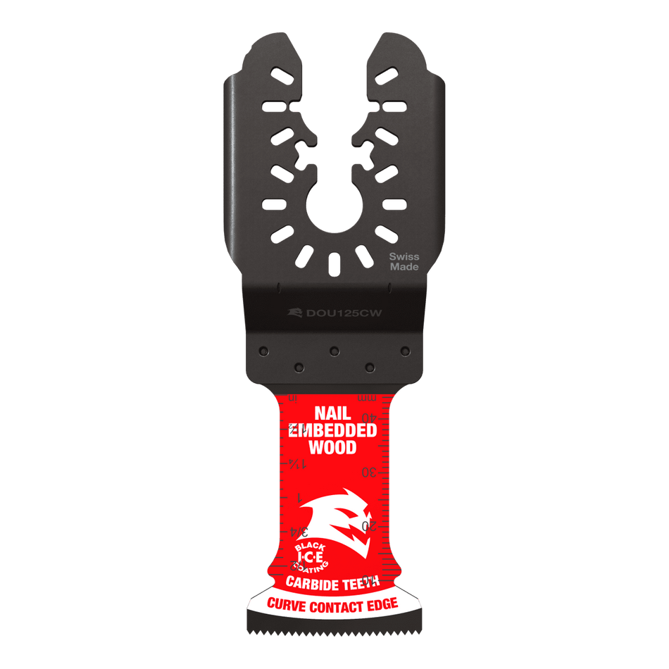 1 - 1/4" AMPED™ Demo Demon™ Carbide Teeth Oscillating Blades for Nail - Embedded Wood (3 - pk) - AAA Industrial Supply