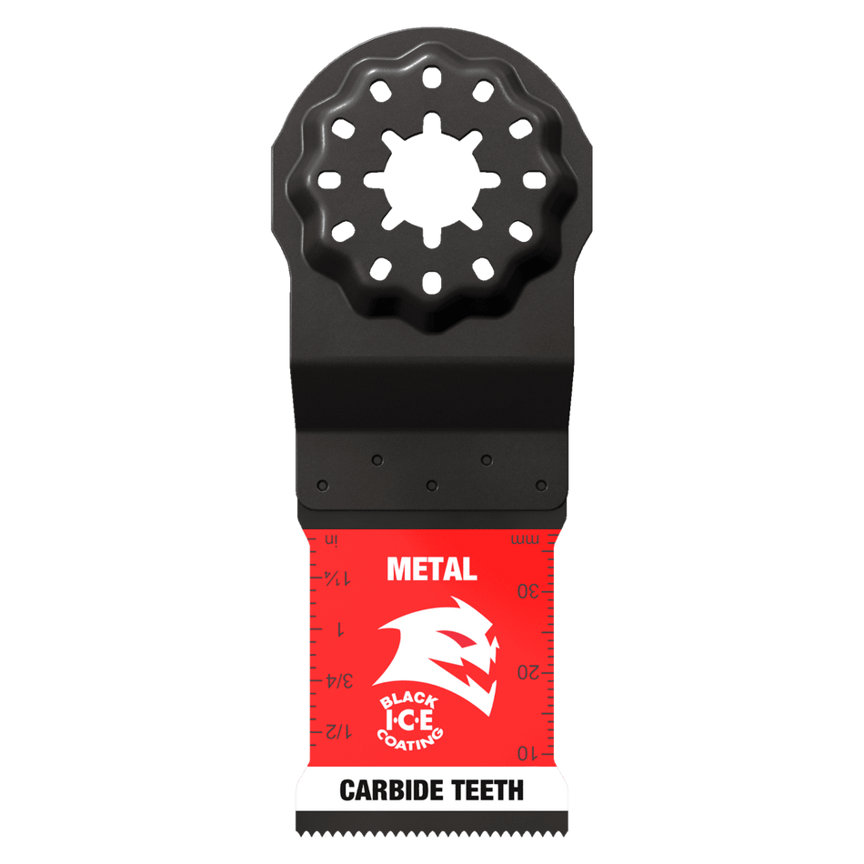 1 - 1/4" AMPED™ Steel Demon™ Starlock Carbide Teeth Oscillating Blades for Metal (3 - pk) - AAA Industrial Supply