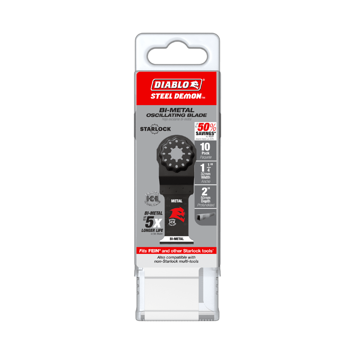 1 - 1/4" Steel Demon™ Starlock Bi - Metal Oscillating Blades for Metal (10 - pk) - AAA Industrial Supply