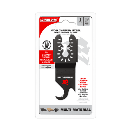 1 - 1/4" Universal Fit High Carbon Steel Oscillating Hook Knife - AAA Industrial Supply