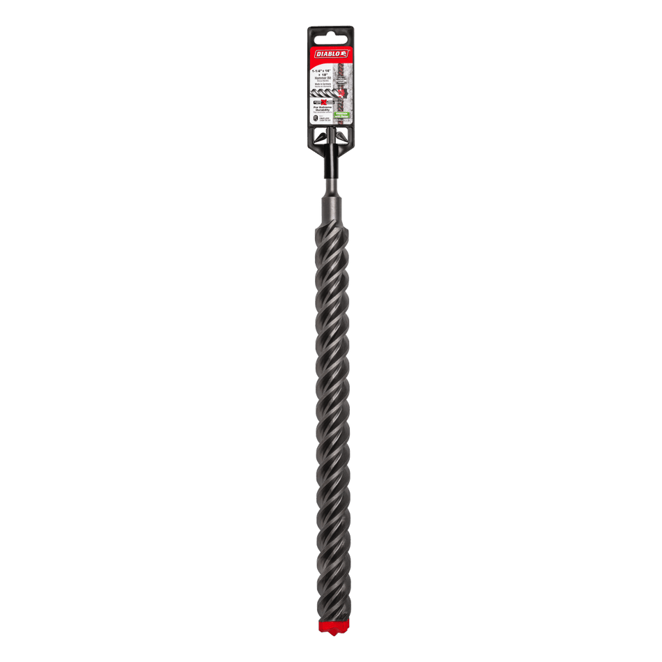 1 - 1/4" x 16" x 18" Rebar Demon™ SDS - Plus 4 - Cutter Full Carbide Head Hammer Drill Bit - AAA Industrial Supply