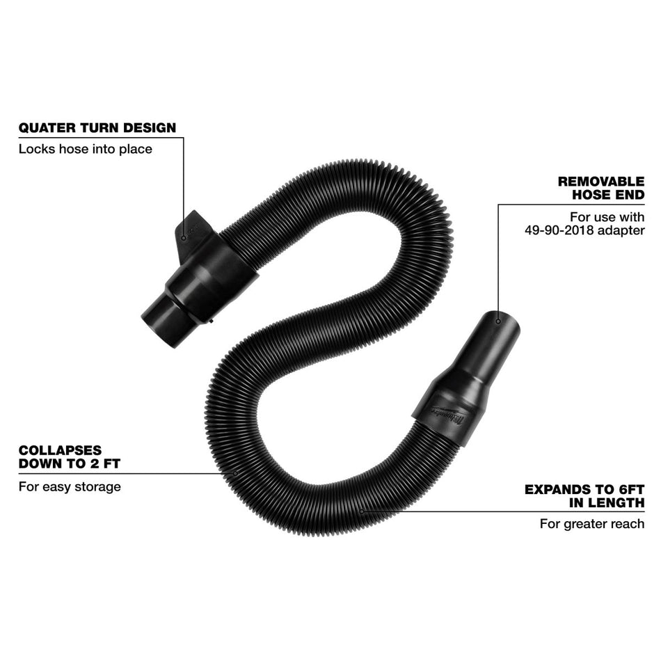 1 - 1/4” x 2’ to 6’ Expandable Hose - AAA Industrial Supply