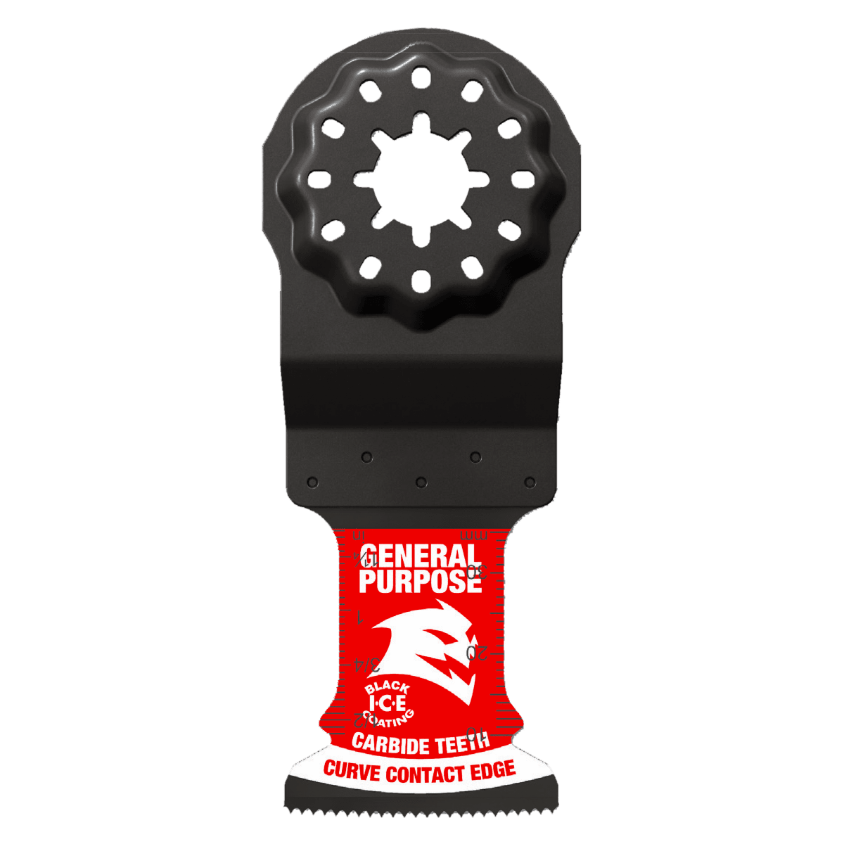 1 - 1/4"(w) x 1 - 1/2"(d) AMPED™ Demo Demon™ Starlock Carbide Teeth Oscillating Blade for General Purpose Cuts (3 - pk) - AAA Industrial Supply