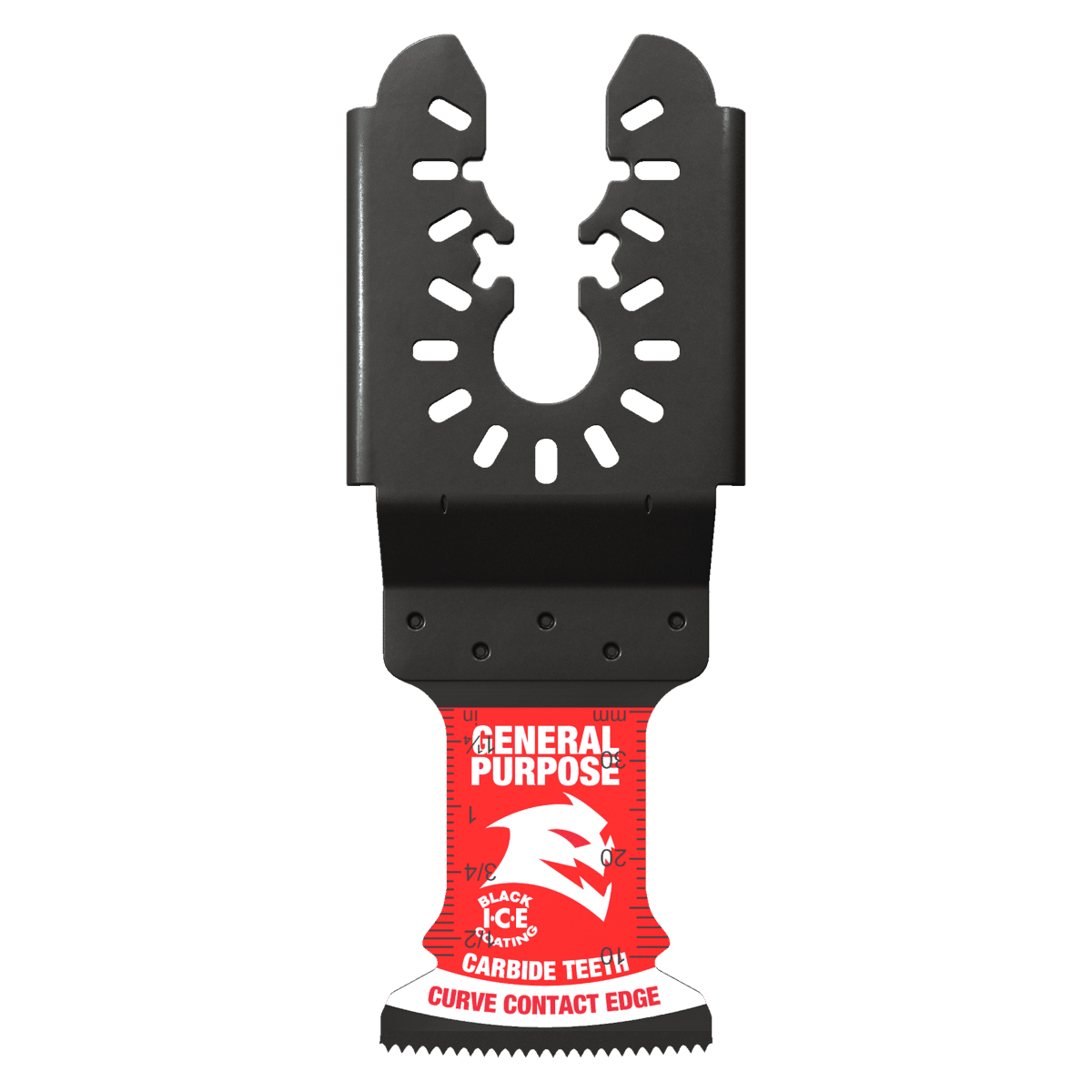 1 - 1/4"(w) x 1 - 1/2"(d) AMPED™ Demo Demon™ Universal Fit Carbide Teeth Oscillating Blade for General Purpose Cuts (3 - pk) - AAA Industrial Supply