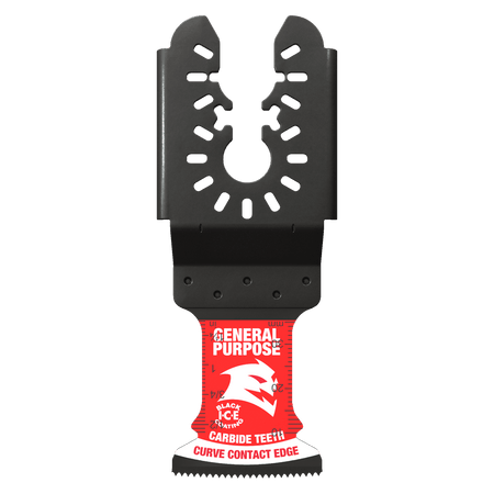 1 - 1/4"(w) x 1 - 1/2"(d) AMPED™ Demo Demon™ Universal Fit Carbide Teeth Oscillating Blade for General Purpose Cuts - AAA Industrial Supply
