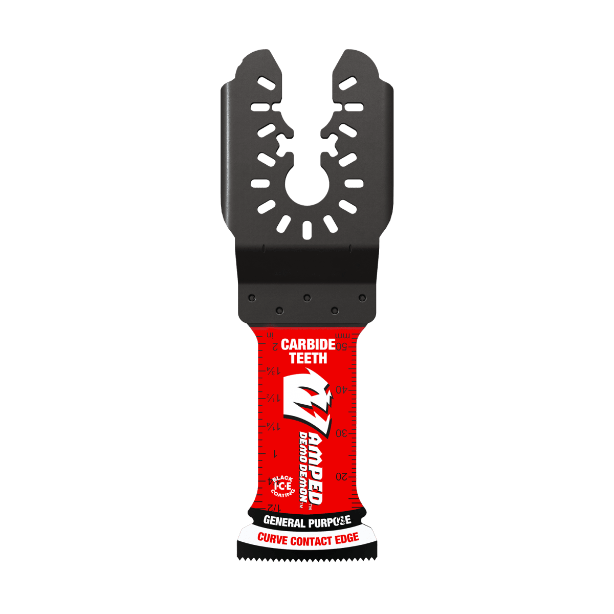 1 - 1/4"(w) x 2 - 1/8"(d) AMPED™ Demo Demon™ Universal Fit Carbide Teeth Oscillating Blade for General Purpose Cuts (3 - pk) - AAA Industrial Supply