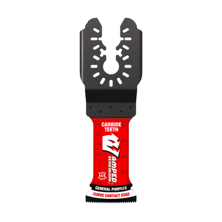 1 - 1/4"(w) x 2 - 1/8"(d) AMPED™ Demo Demon™ Universal Fit Carbide Teeth Oscillating Blade for General Purpose Cuts - AAA Industrial Supply