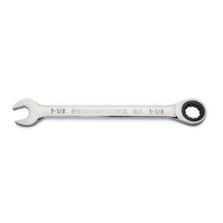 1 - 1/8" 90 - Tooth 12 Point Ratcheting Combination Wrench - AAA Industrial Supply