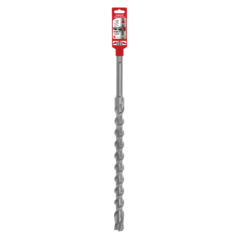 1 - 1/8" x 16" x 21" Rebar Demon™ SDS - Max 4 - Cutter Full Carbide Head Hammer Drill Bit - AAA Industrial Supply