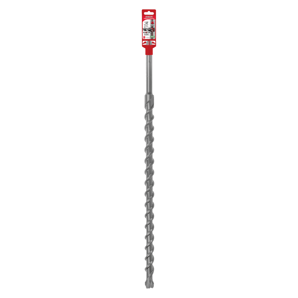 1 - 1/8" x 24" x 29" Rebar Demon™ SDS - Max 4 - Cutter Full Carbide Head Hammer Drill Bit - AAA Industrial Supply