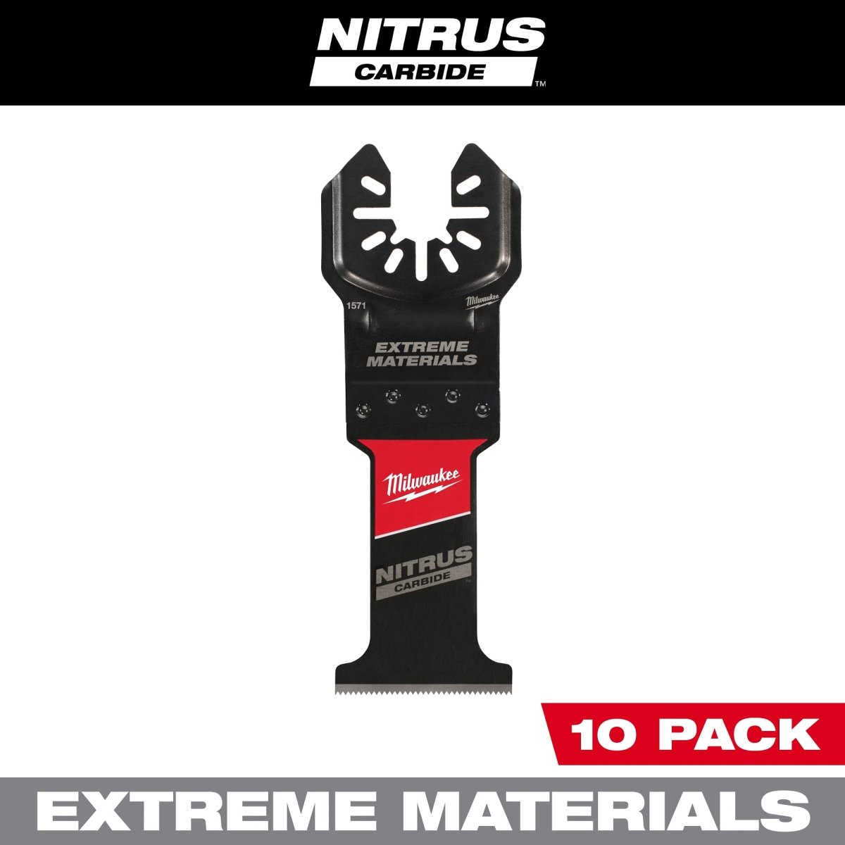 1 - 3/8" NITRUS™ Carbide Extreme Materials Universal Fit Oscillating Multi - Tool Blade (10 PK) - AAA Industrial Supply