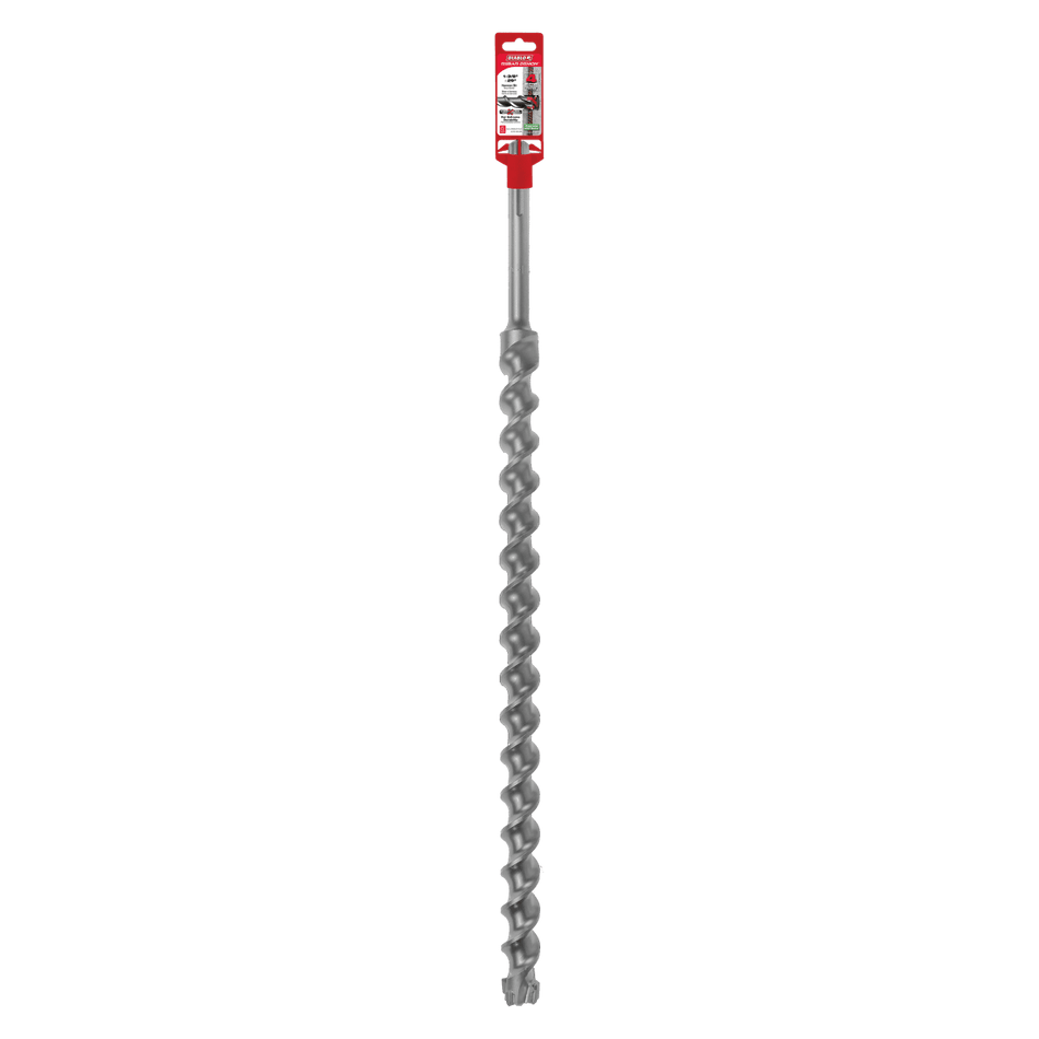 1 - 3/8" x 24" x 29" Rebar Demon™ SDS - Max 4 - Cutter Carbide - Tipped Hammer Drill Bit - AAA Industrial Supply