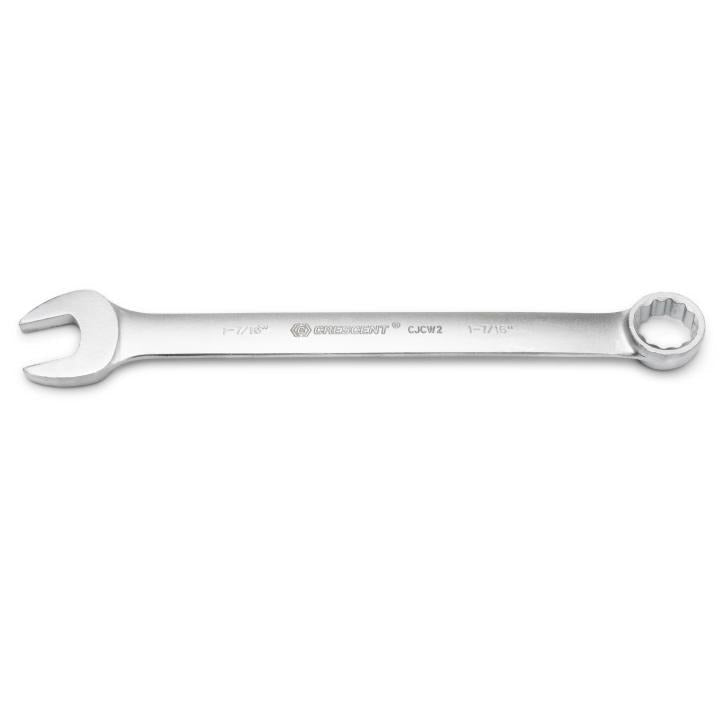 1 - 7/16" 12 Point Satin Jumbo Long Pattern Combination Wrench - AAA Industrial Supply