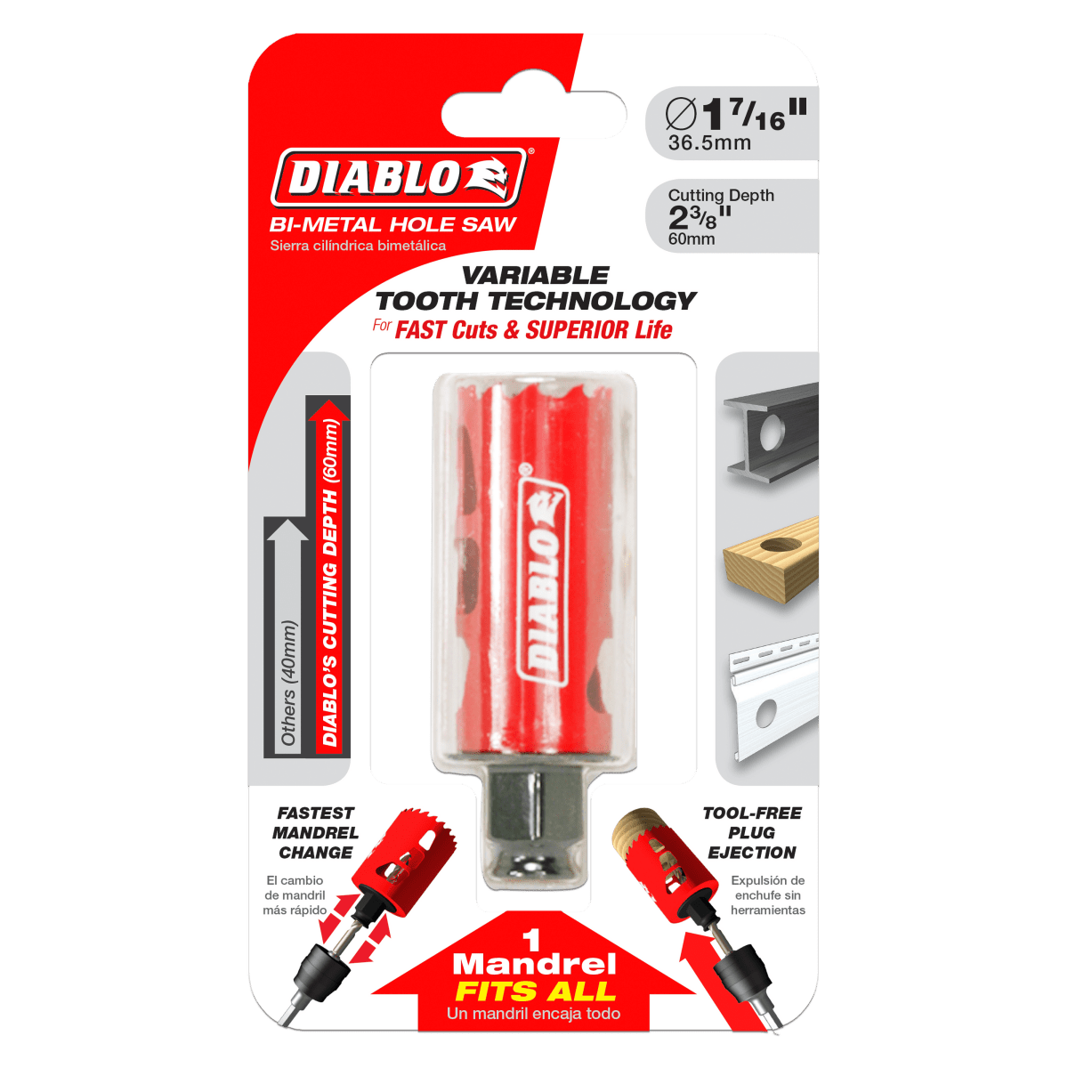 1 - 7/16" Bi - Metal Hole Saw - AAA Industrial Supply