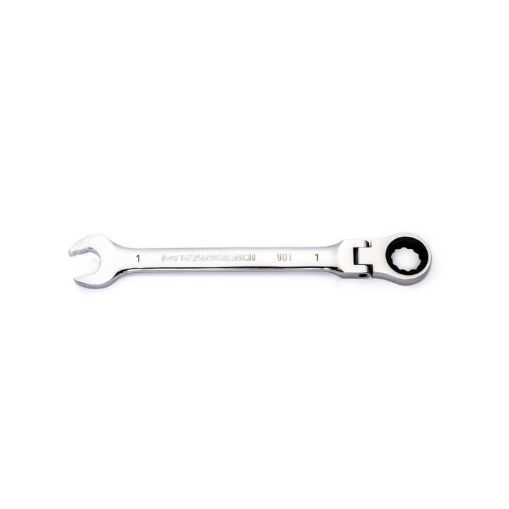 1" 90 - Tooth 12 Point Flex Head Ratcheting Combination Wrench - AAA Industrial Supply