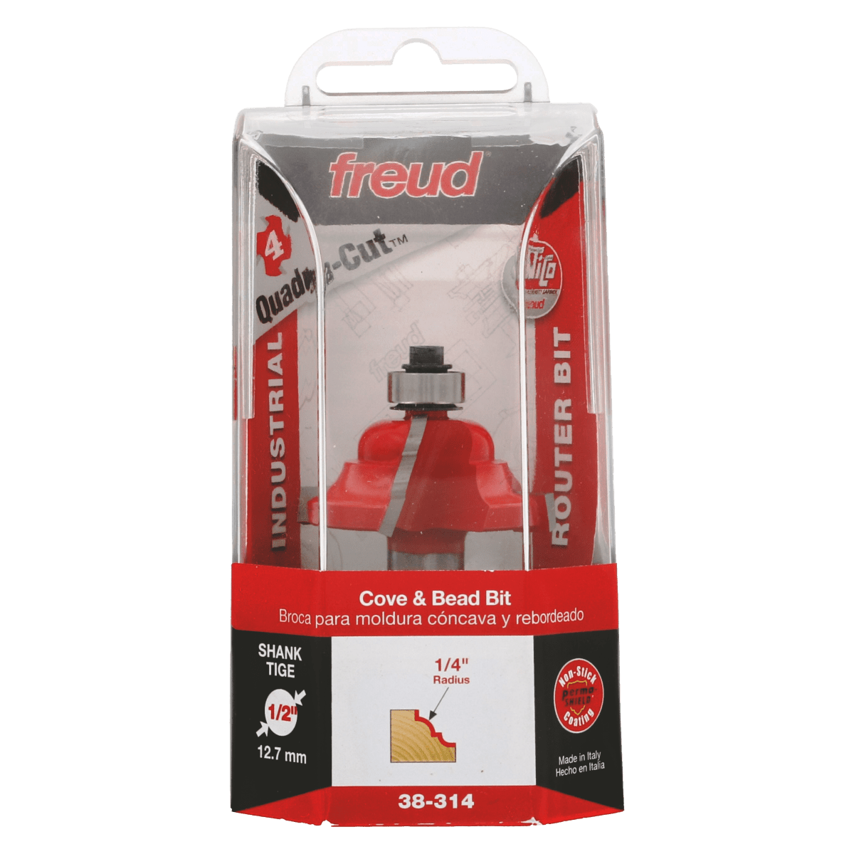 1 - 9/16" Quadra - Cut (Dia.) Cove & Bead Bit - AAA Industrial Supply
