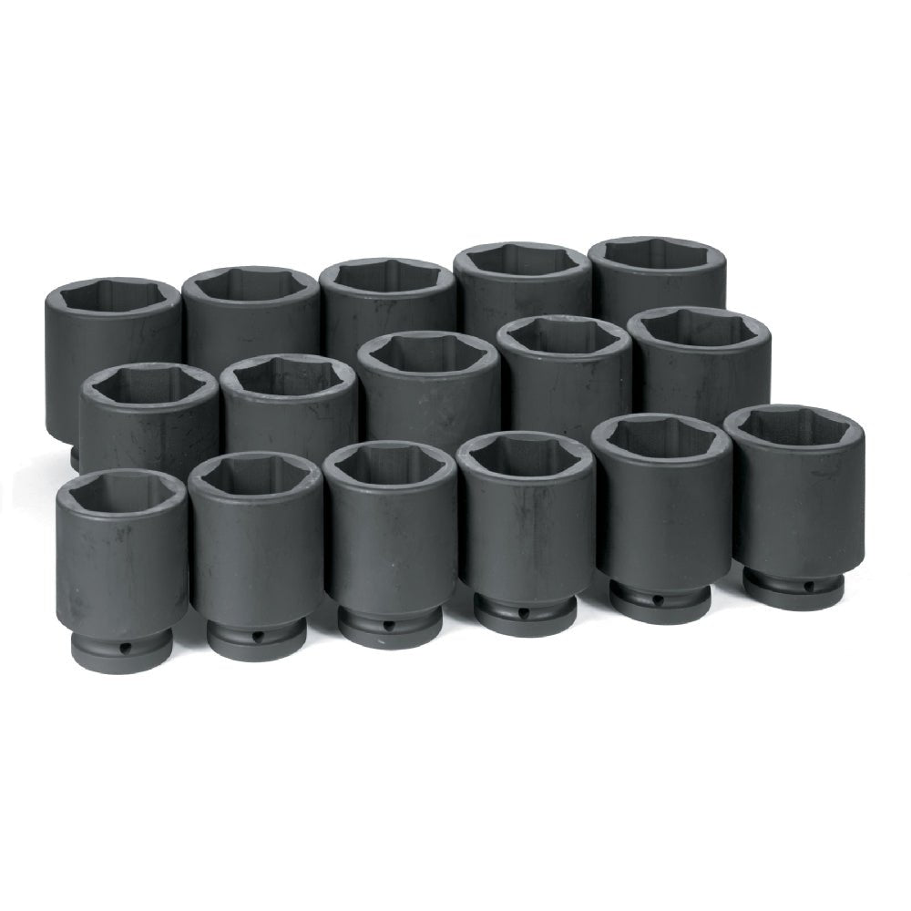 1" Dr. 16 Piece Deep Fractional Set 2 - 1/16" - 3" - AAA Industrial Supply