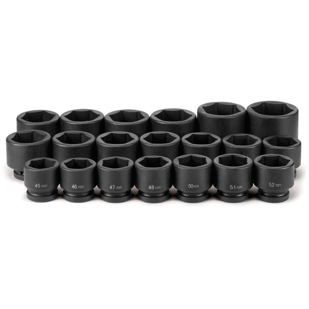 1" Dr. 20 Pc. Metric Set 45mm to 75mm - AAA Industrial Supply