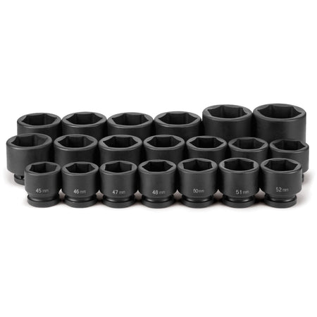 1" Dr. 20 Pc. Metric Set 45mm to 75mm - AAA Industrial Supply
