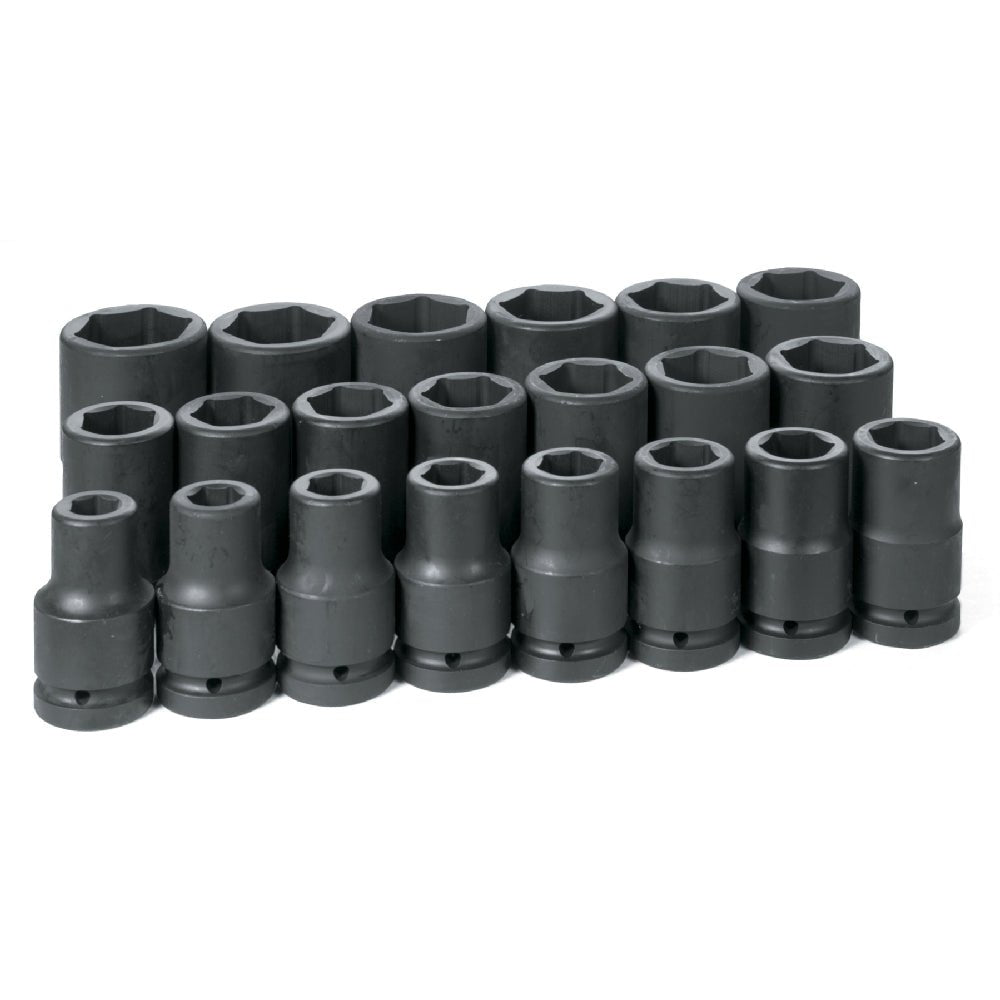 1" Dr. 21 Piece Deep Fractional Set 3/4" to 2" - AAA Industrial Supply