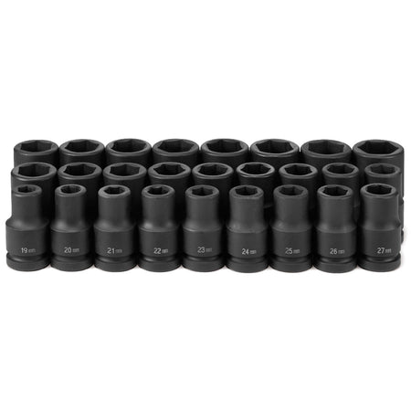 1" Dr. 26 Pc. Metric Set 19mm to 44mm - AAA Industrial Supply