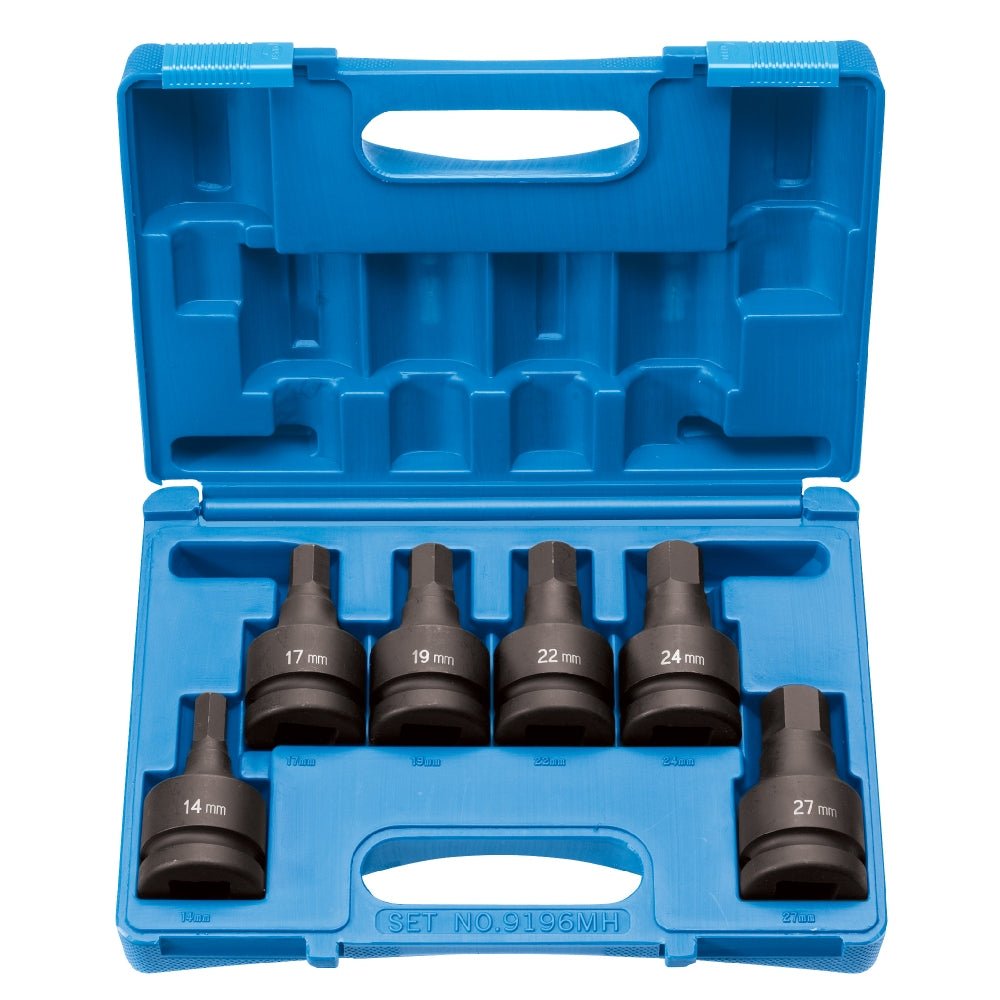 1" Drive 6 Piece Hex Driver Metric Set - AAA Industrial Supply