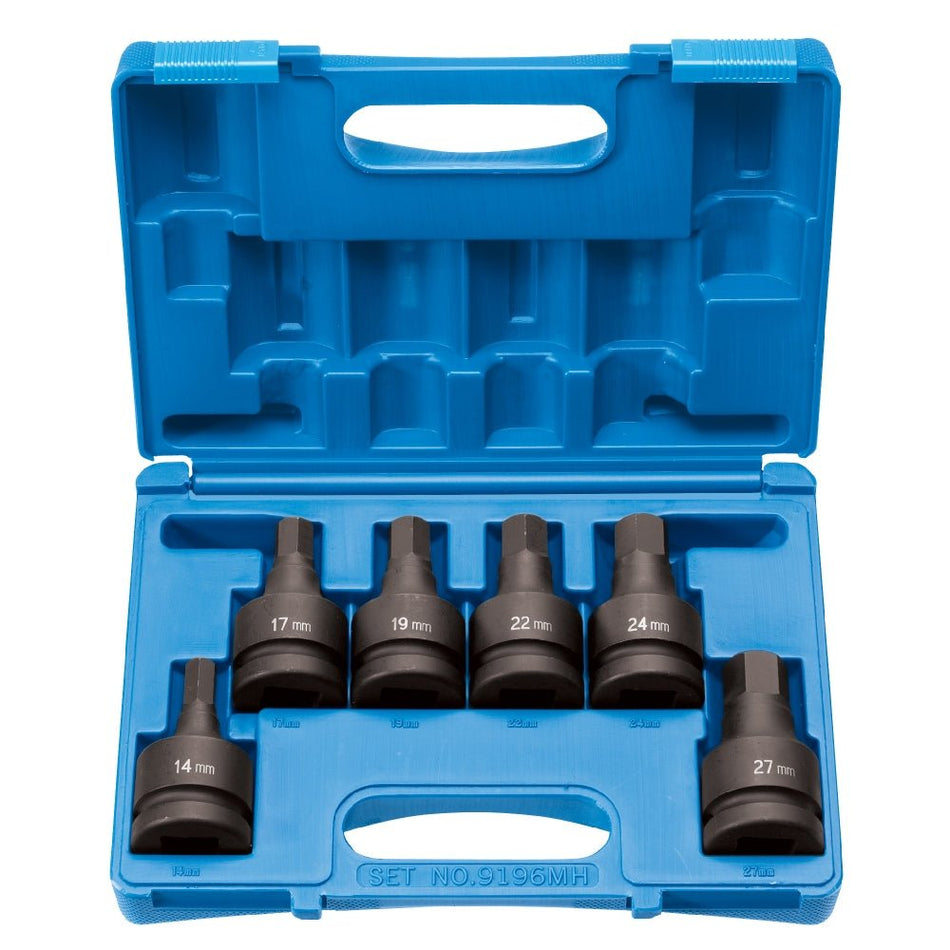 1" Drive 6 Piece Hex Driver Metric Set - AAA Industrial Supply