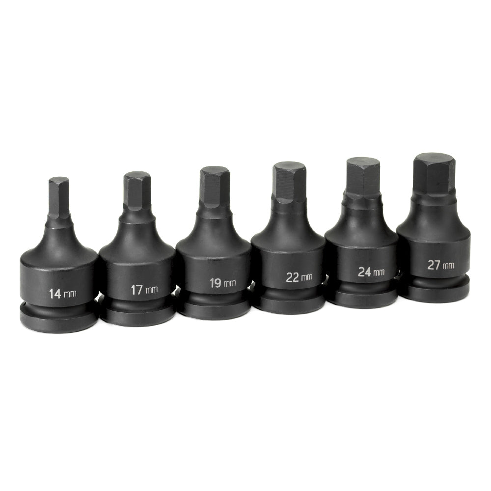 1" Drive 6 Piece Hex Driver Metric Set - AAA Industrial Supply