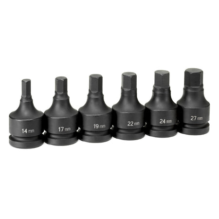 1" Drive 6 Piece Hex Driver Metric Set - AAA Industrial Supply