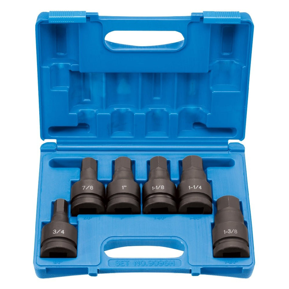 1" Drive 6 Piece Hex Driver Set - AAA Industrial Supply