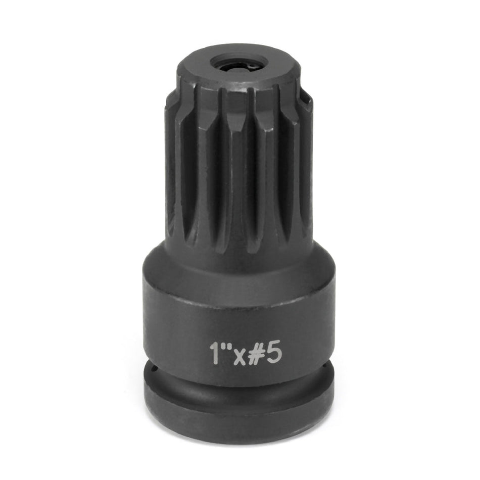 1" F x 5 Spline M Adapter w/ Lock Button - AAA Industrial Supply