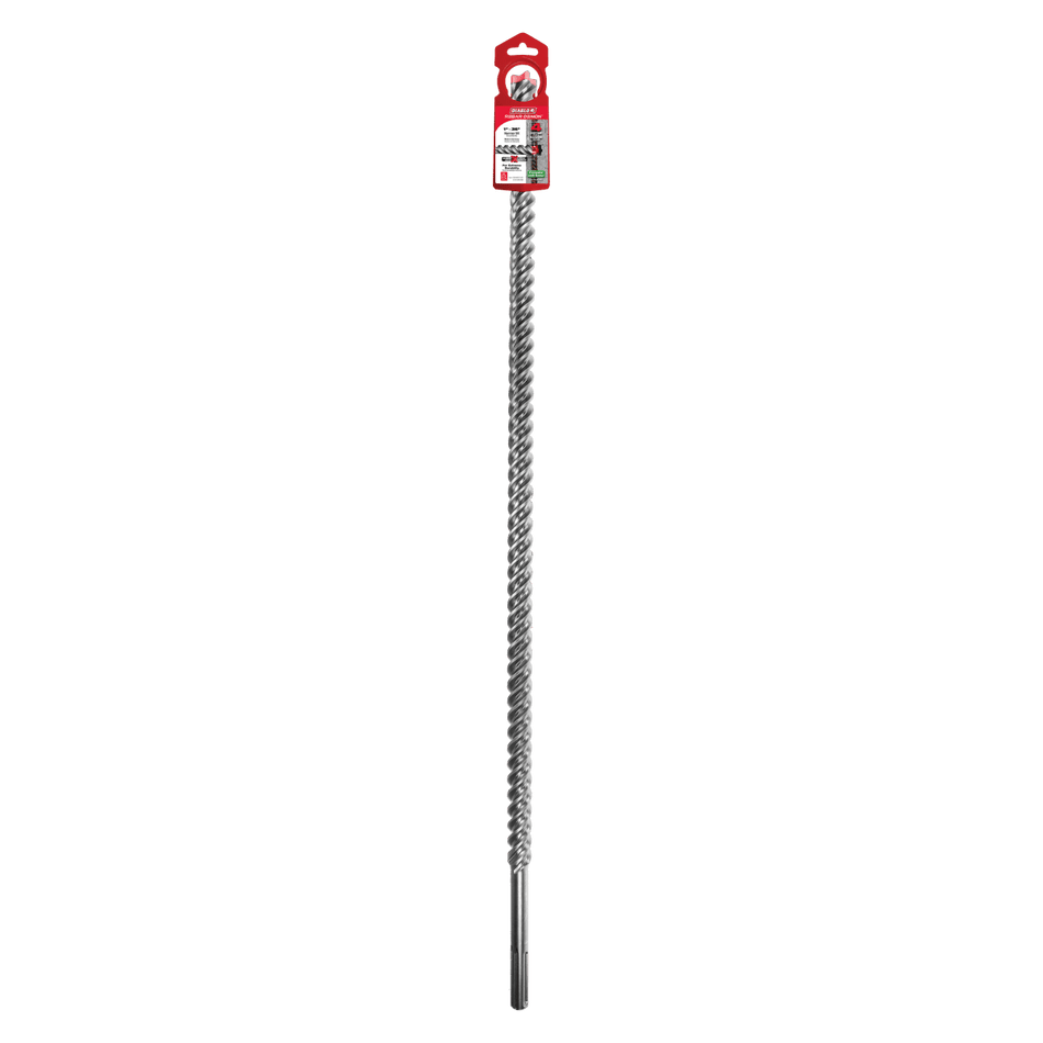 1" x 31" x 36" Rebar Demon™ SDS - Max 4 - Cutter Full Carbide Head Hammer Drill Bit - AAA Industrial Supply