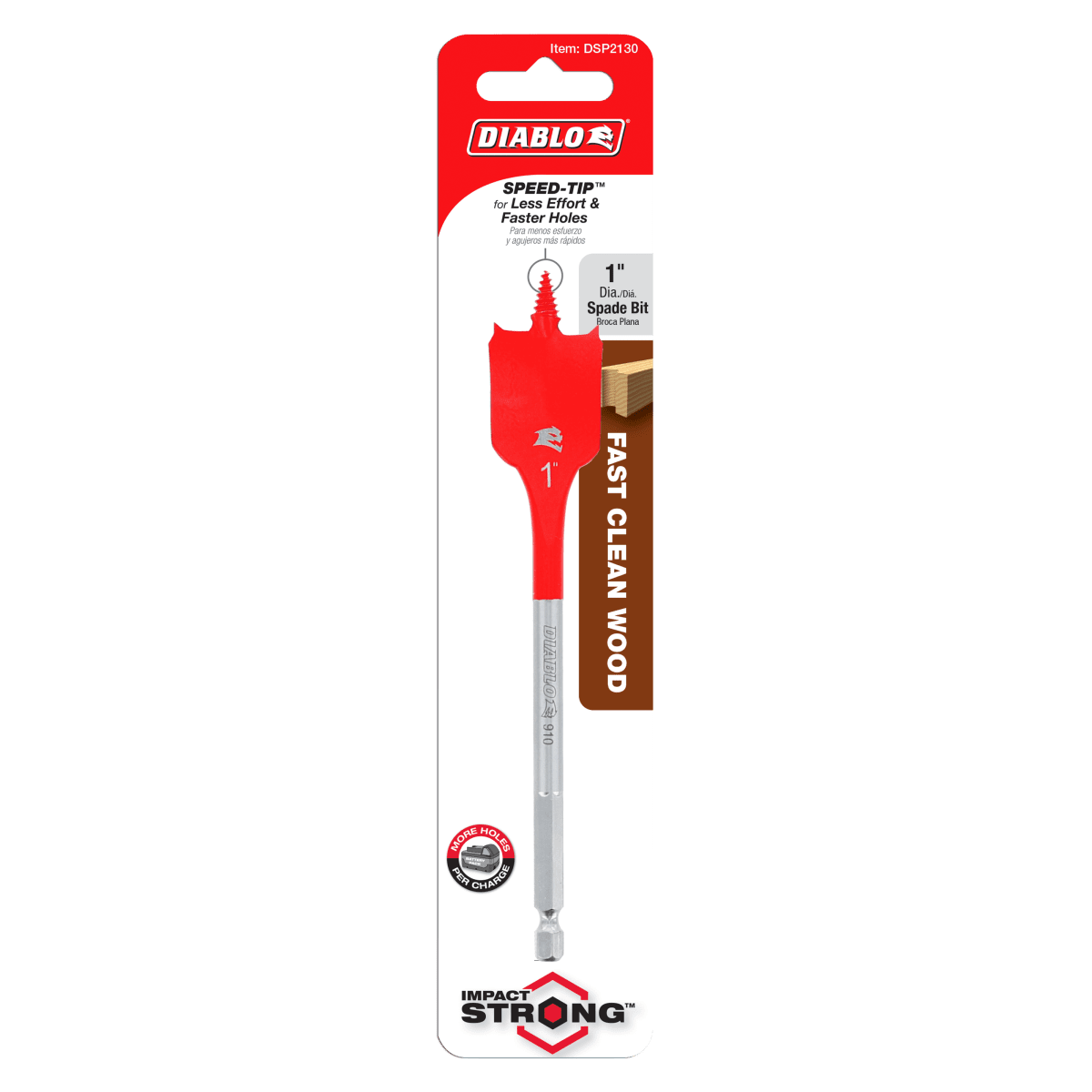 1" x 6" Spade Bit for Wood - AAA Industrial Supply