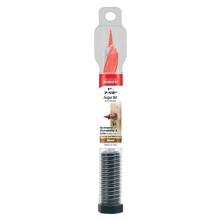 1" x 7 - 1/2" Auger Bit for Wood & Nail - Embedded Wood - AAA Industrial Supply