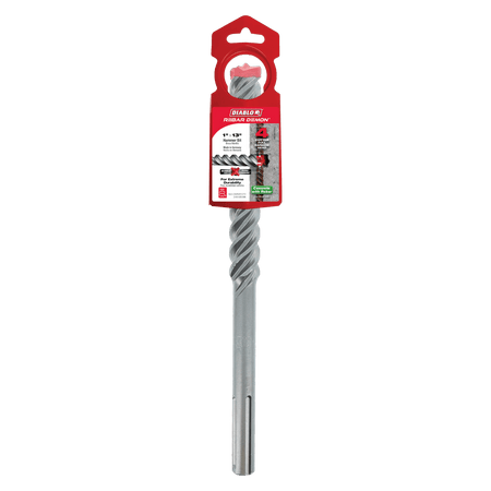1" x 8" x 13" Rebar Demon™ SDS - Max 4 - Cutter Full Carbide Head Hammer Drill Bit - AAA Industrial Supply