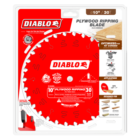 10" x 30 - Teeth Plywood Ripping Saw Blade - AAA Industrial Supply