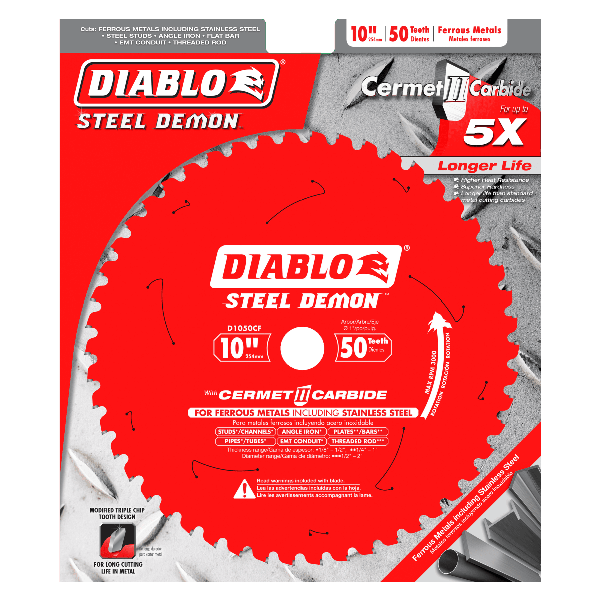 10" x 50 - Teeth Steel Demon™ Cermet II Saw Blade for Medium Metal - AAA Industrial Supply